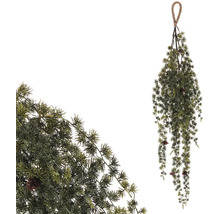 Umělý závěsný jalovcový větev s šiškami