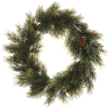 Dekorativní jedlový věnec se šiškami pro vánoční období