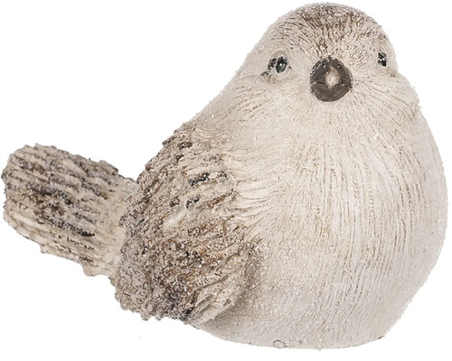 Vánoční figurka ptáček z polyresinu Dekorativní figurka ptáka