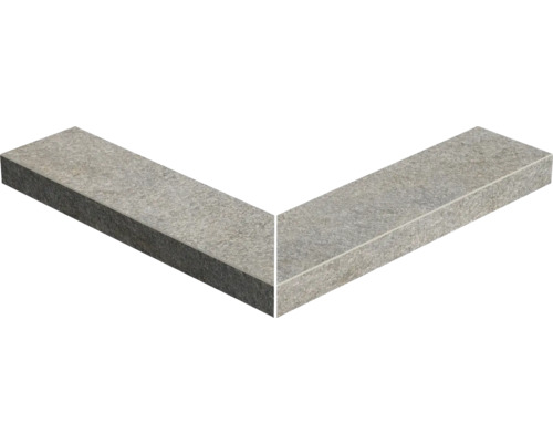 Bazénový lem LUSERNA 60x15x5 cm vnější roh 90° Rohový díl z kamene