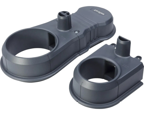 Odsávací systém Wolfcraft HSD 68/100 pro děrové pily Wolfcraft Logo Odsávání prachu z děrovek s odsávacím hrdlem pro průměry 68 milimetrů a 82 milimetrů