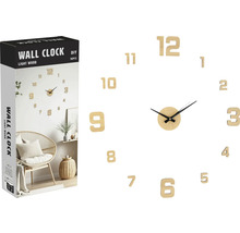 DIY nástěnné hodiny ze světlého dřeva, sada 16 kusů