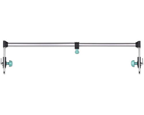 Hliníková tyč na sprchový závěs s upevňovacími prvky