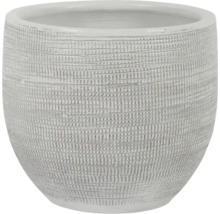 Dekorativní květináč se strukturovaným povrchem.