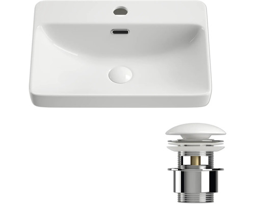 Keramické umyvadlo s odtokovou soupravou
