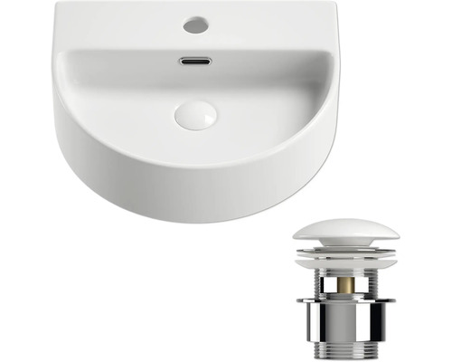 Keramické umyvadlo s odtokovou soupravou