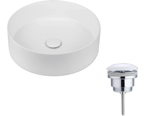 Umyvadlo na desku s odtokovou soupravou