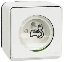 Zásuvka s ochranným kontaktem a symbolem pro elektromobil