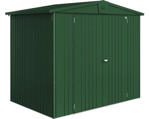 Kovový zahradní domek s dvoukřídlými dveřmi