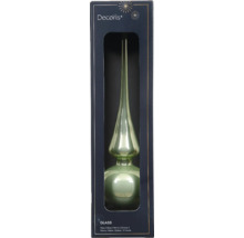 Skleněná špička na vánoční stromeček Decoris v balení
