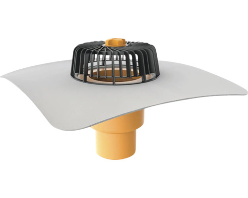 Střešní vpusť s košem na listí a těsnicí manžetou