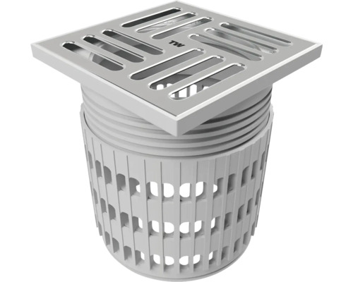 Podlahová vpust s čtvercovým krytem