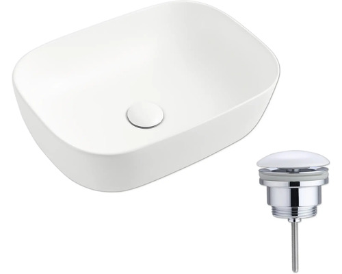 Umyvadlo na desku s odtokovou soupravou