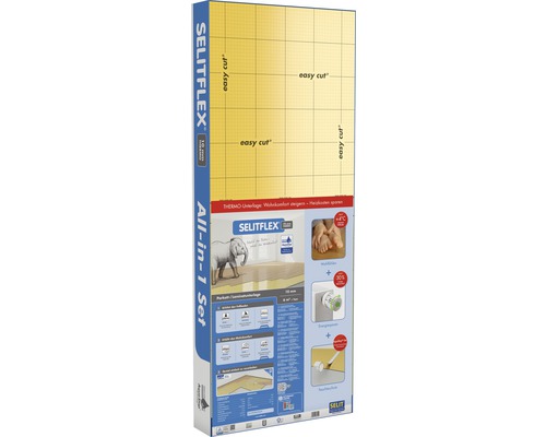 Izolace proti kročejovému hluku SELITFLEX 10 mm Thermo 6m² Balení Selitflex All-in-1 Set