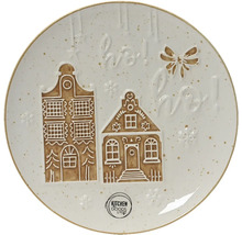 Dekorativní talíř s domy, mašlí a nápisem