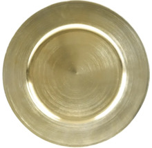 Zlatě zbarvený podkladový talíř z plastu
