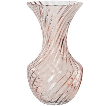 Dekorativní skleněná váza se spirálovým designem