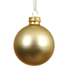 Zlatá vánoční koule se závěsem