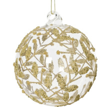 Vánoční ozdoba s designem jmelí