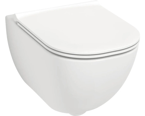 Závěsný záchod s víkem