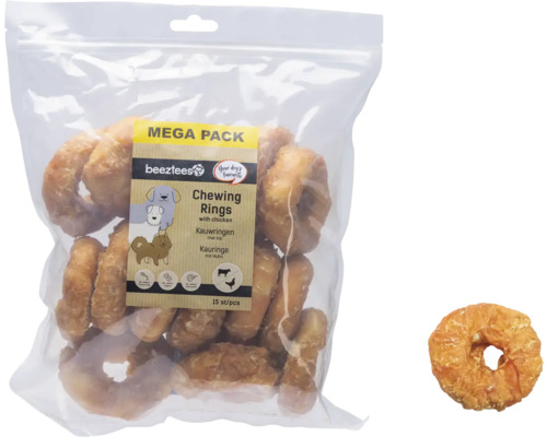 Balení žvýkacích kroužků pro psy Beeztees s kuřecím masem