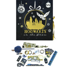 Harry Potter adventní kalendář s různými doplňky s tématem Bradavic ve sněhu