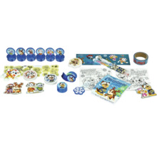 Paw Patrol adventní kalendář s nálepkami, razítky, tužkami a balicím papírem