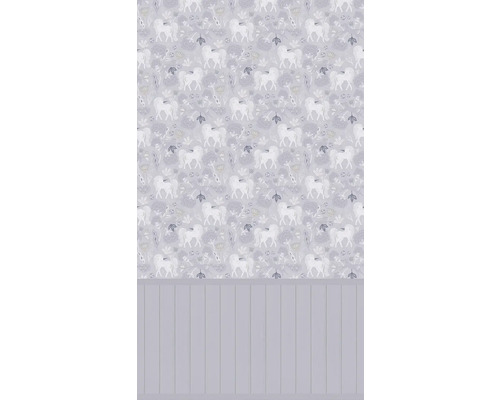 Vliesová fototapeta Lilly & Luis 77076-1 Uni 159 x 280 cm Tapeta se vzorem jednorožce a dřevěnými panely