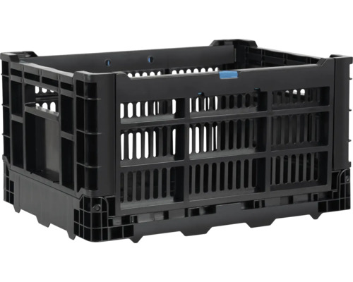Černá skládací plastová přepravka
