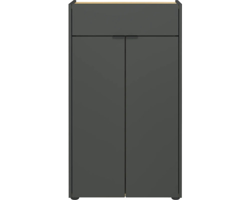 Skříňka střední Germania GW-Forano grafitová 60 x 98 x 34 cm 4499-549 Skříňka na boty se dvěma dvířky a jednou zásuvkou