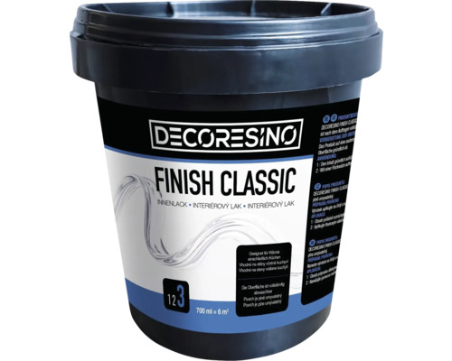 Lak na stěny polomatný Decoresino FINISH CLASSIC 0,7 l Kbelík interiérového laku Decoresino Finish Classic
