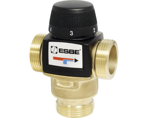 Montážní ventil esbe 5/4" Logo ESBE směšovač topení s otočným knoflíkem