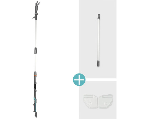 Sada zahradního nářadí s nůžkami na větve, prodlužovací tyčí a řezacím nožem