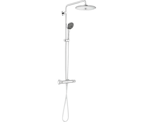Sprchový systém s termostatickou baterií GROHE Vitalio Joy Shower System chrom lesk 27298003 Sprchový systém s hlavovou a ruční sprchou