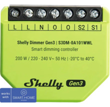 Chytrý stmívací regulátor Shelly Dimmer Gen3