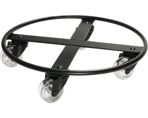 Kovová podložka pod květináč s kolečky