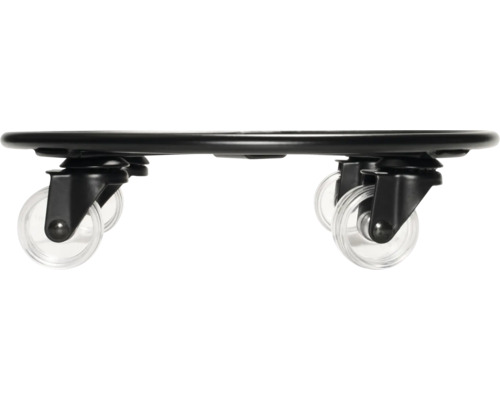 Podstavec na květináč s transparentními kolečky