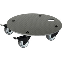 Pojízdná deska s kulatým, strukturovaným povrchem a kolečky