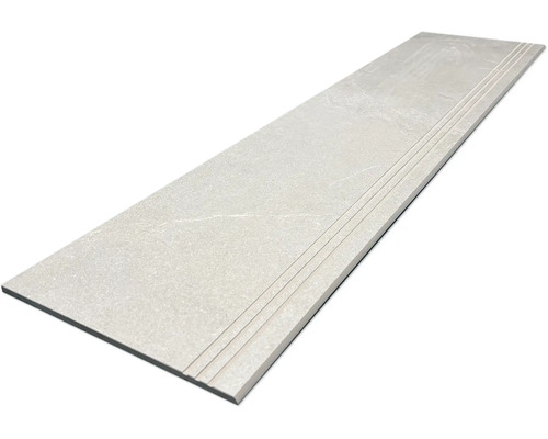 Stupínek z jemné kameniny s strukturovanými drážkami