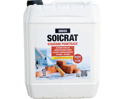 Penetrační nátěr Soicrat akrylátová disperze 5 kg Penetrační nátěr Soicrat akrylátová disperze 5 kg