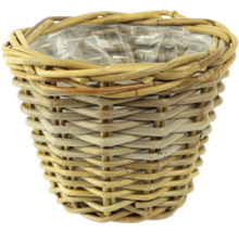 Pletený květináč s plastovou vložkou