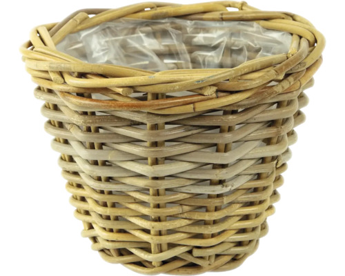 Pletený květináč s plastovou vložkou