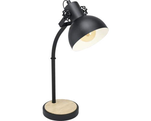 Stolní lampa Eglo 44058 LUBENHAM E27 28 W černá/hnědá