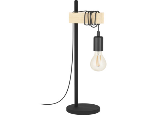 Stolní lampa Eglo 43515 TOWNSHEND E27 10 W černá/hnědá