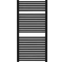 Koupelnový radiátor Rotheigner CLASSIC 1215 x 600 mm matně černý přípojka po obou stranách dole