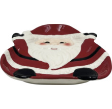 Talíř s motivem Santa Clause pro vánoční dekoraci