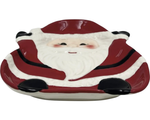 Talíř s motivem Santa Clause pro vánoční dekoraci