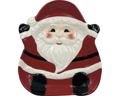 Keramický dekorativní talíř Santa Claus