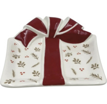 Talíř ve tvaru dárku s mašlí