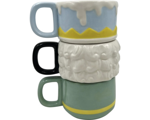 Stohované, dekorativní keramické hrnky